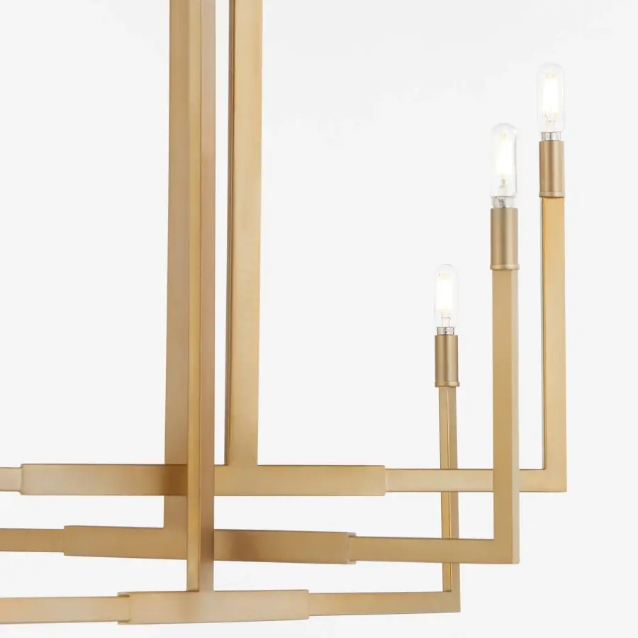 Bolero 6-Light Chandelier in Aged Brass - Image 3