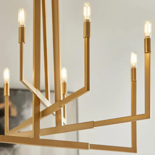 Bolero 8-Light Chandelier in Aged Brass - Image 5