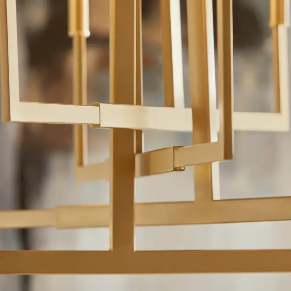 Bolero 8-Light Chandelier in Aged Brass - Image 6