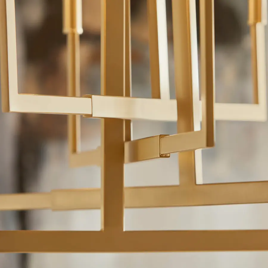 Bolero 8-Light Chandelier in Aged Brass - Image 6