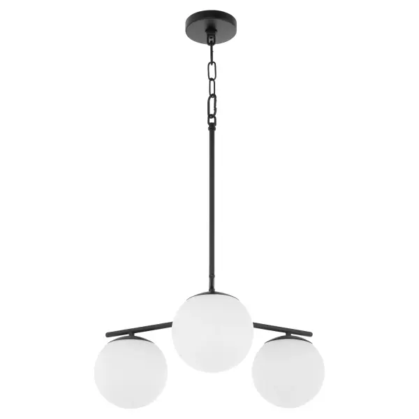 Jasper 3-Light Chandelier in Matte Black - Image 1