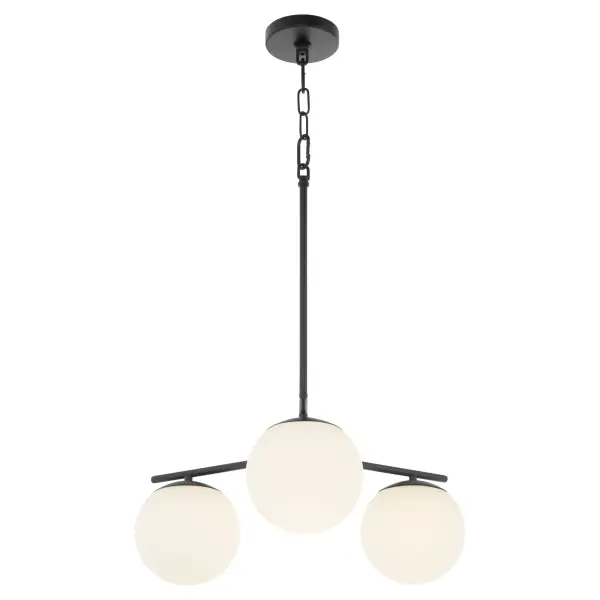 Jasper 3-Light Chandelier in Matte Black - Image 2