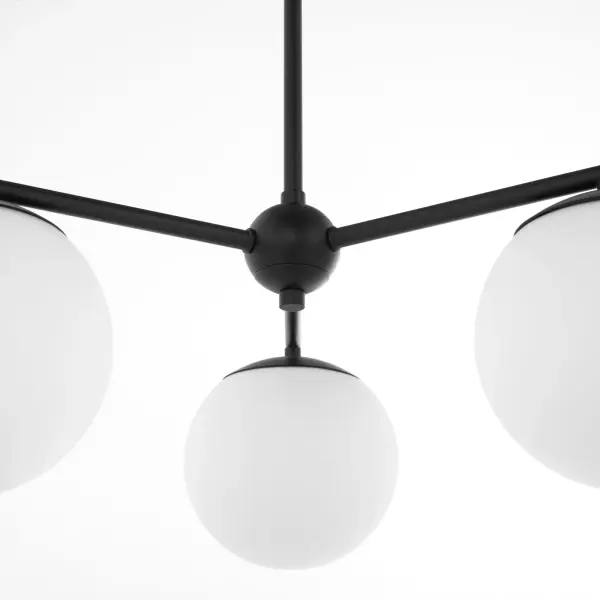 Jasper 3-Light Chandelier in Matte Black - Image 4