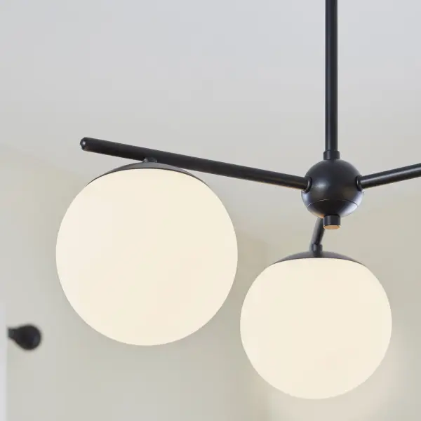 Jasper 3-Light Chandelier in Matte Black - Image 6