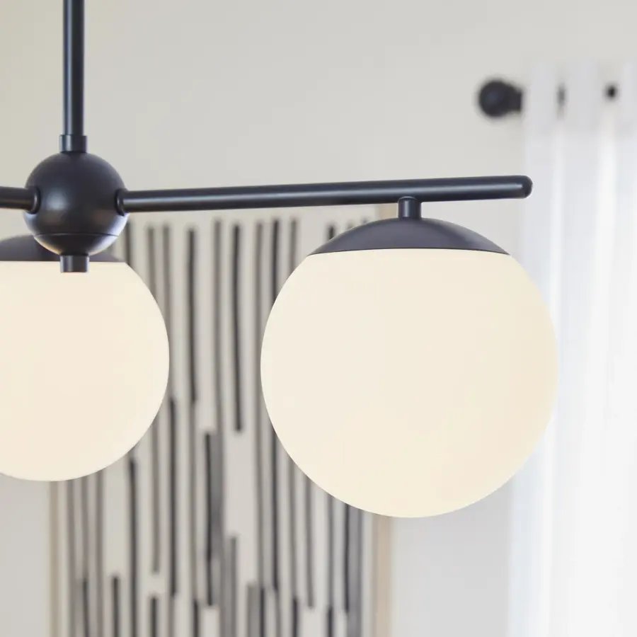 Jasper 3-Light Chandelier in Matte Black - Image 7