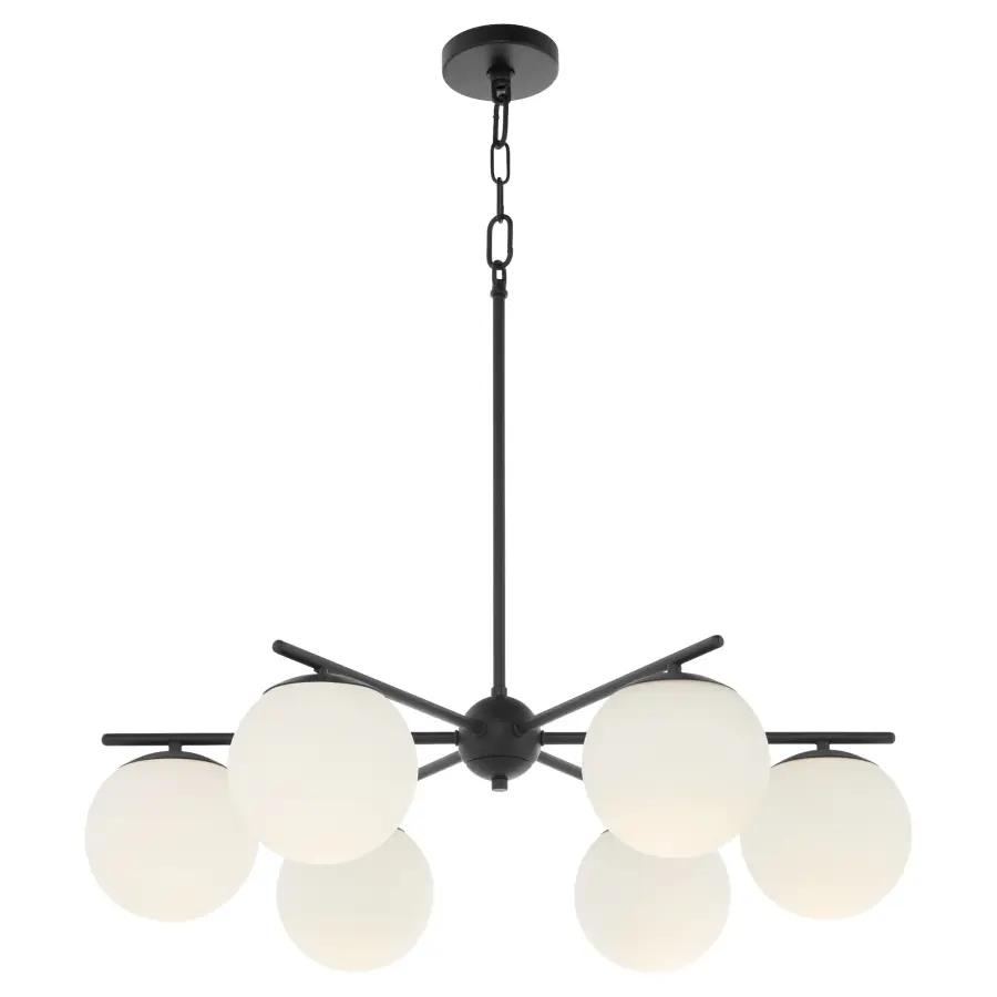 Jasper 6-Light Chandelier in Matte Black - Image 2
