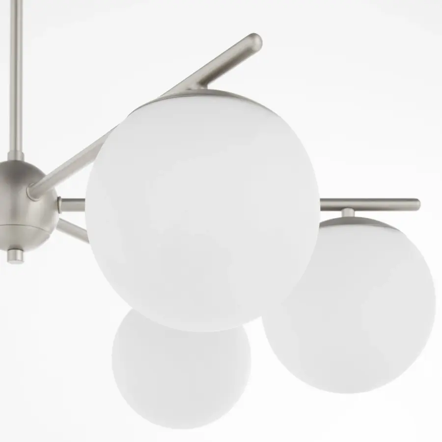Jasper 6-Light Chandelier in Satin Nickel - Image 3