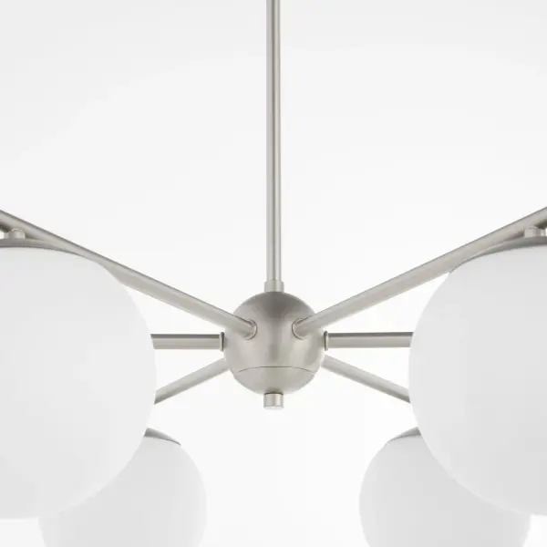 Jasper 6-Light Chandelier in Satin Nickel - Image 4