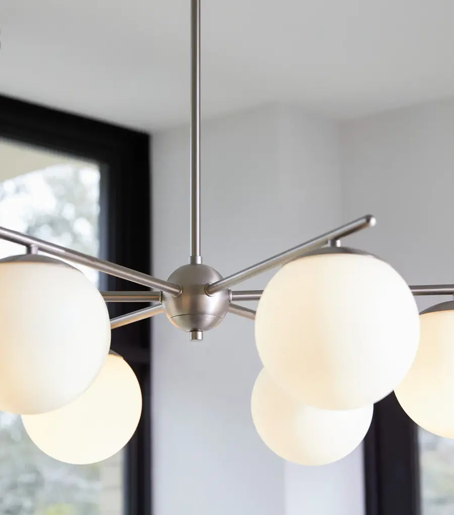 Jasper 6-Light Chandelier in Satin Nickel - Image 7