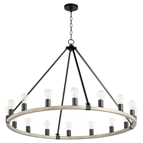 Paxton 16-Light Wagon Wheel Chandelier