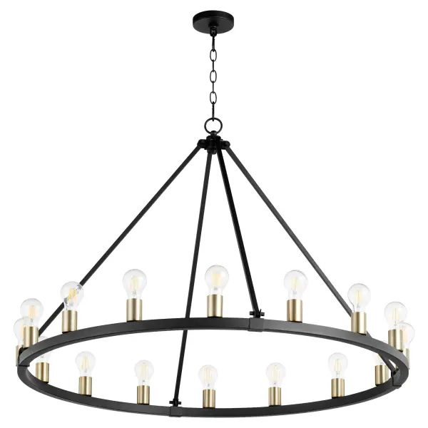 Paxton 16-Light Wagon Wheel Chandelier - Image 1