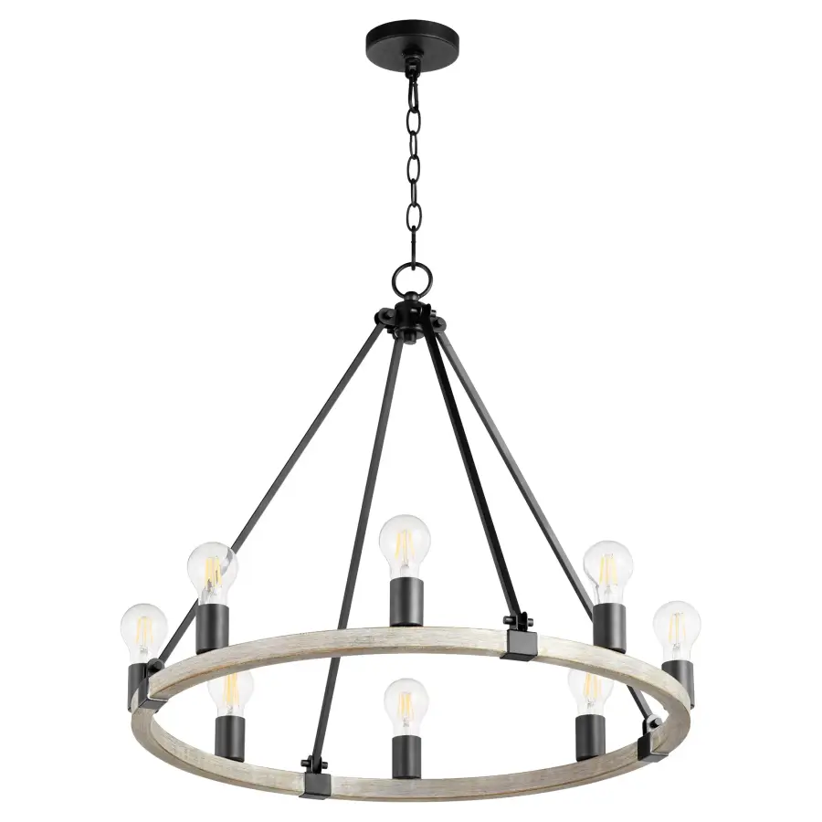 Paxton 8-Light Wagon Wheel Chandelier