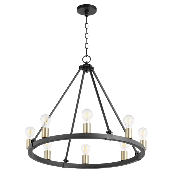 Paxton 8-Light Wagon Wheel Chandelier - Image 1