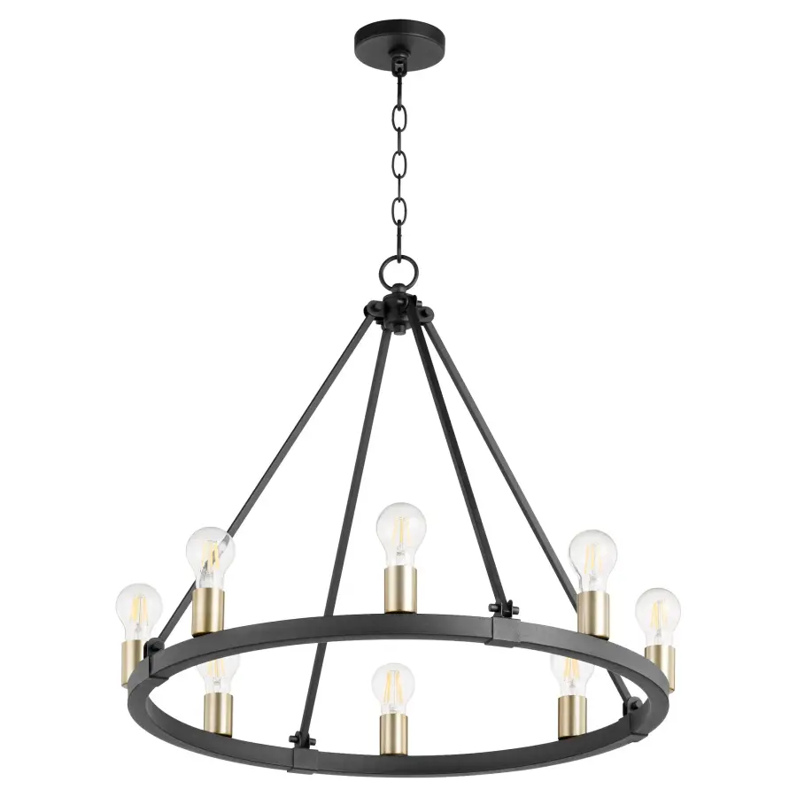 Paxton 8-Light Wagon Wheel Chandelier - Image 1