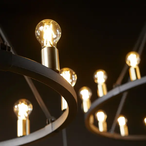 Paxton 8-Light Wagon Wheel Chandelier - Image 2