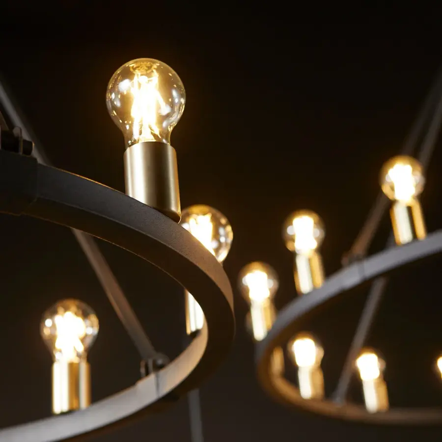 Paxton 8-Light Wagon Wheel Chandelier - Image 2