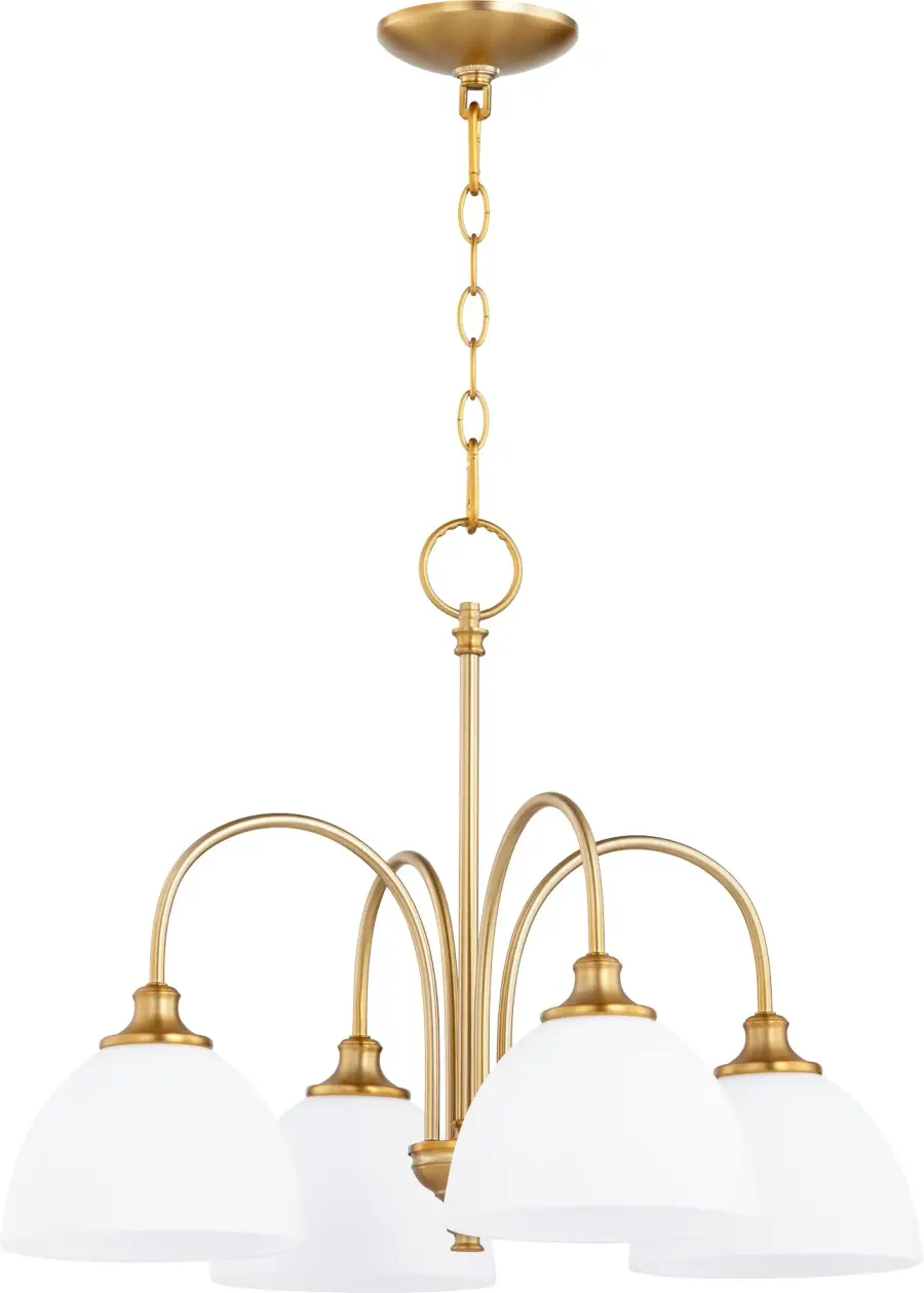 Celeste 4-Light Nook Pendant in Aged Brass