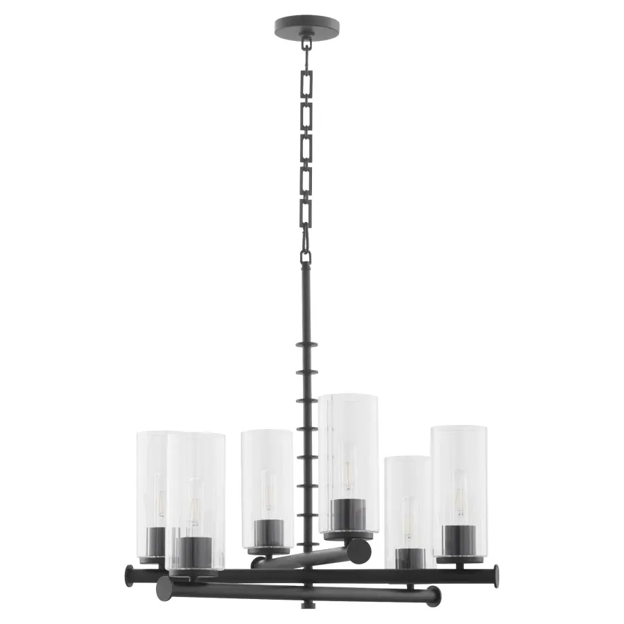 Mercier 6-Light Chandelier in Matte Black - Image 1