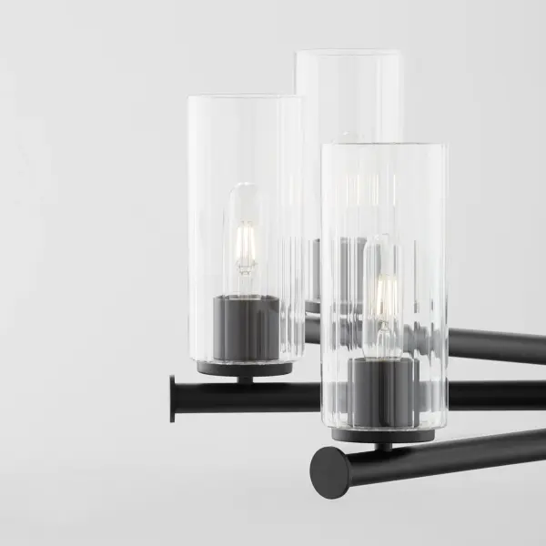 Mercier 6-Light Chandelier in Matte Black - Image 4