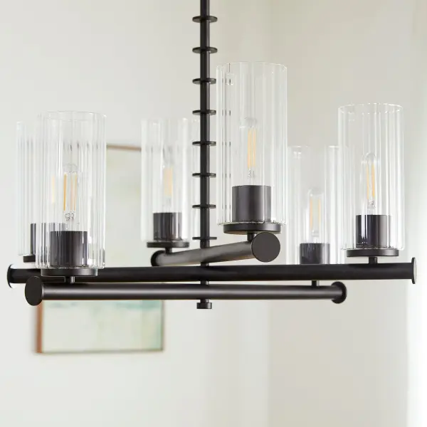 Mercier 6-Light Chandelier in Matte Black - Image 5