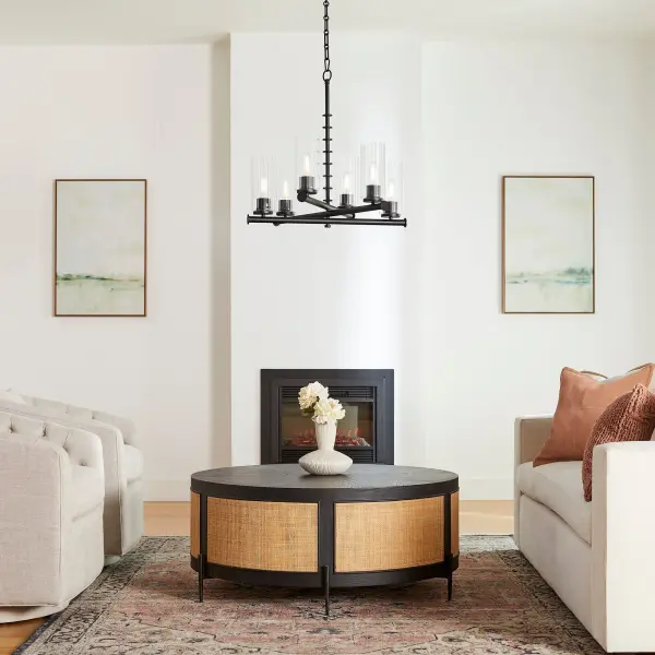 Mercier 6-Light Chandelier in Matte Black - Image 8