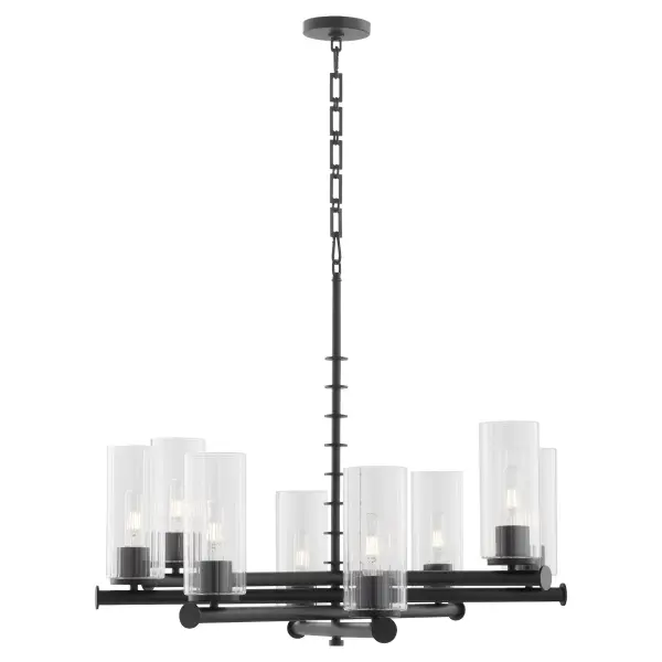 Mercier 8-Light Chandelier in Matte Black - Image 3
