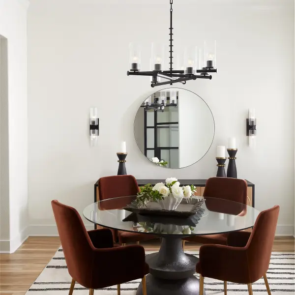 Mercier 8-Light Chandelier in Matte Black - Image 5