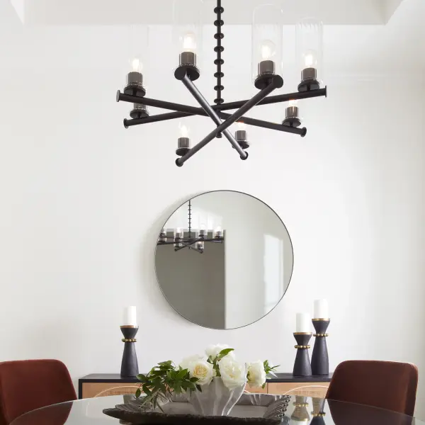 Mercier 8-Light Chandelier in Matte Black - Image 6