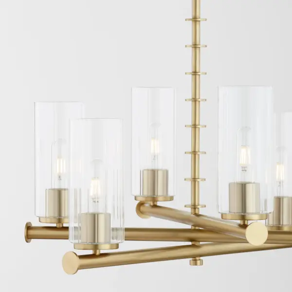 Mercier 8-Light Chandelier in Aged Brass - Image 5