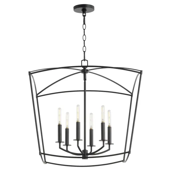 Mantle 6-Light Pendant in Matte Black - Image 2