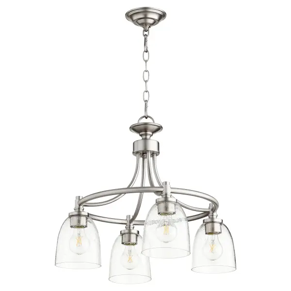 Rossington 4-Light Transitional Chandelier in Satin Nickel - Image 1
