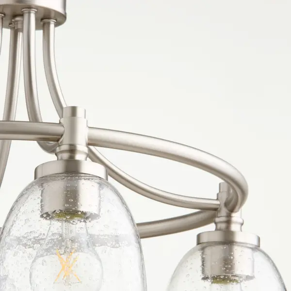 Rossington 4-Light Transitional Chandelier in Satin Nickel - Image 2