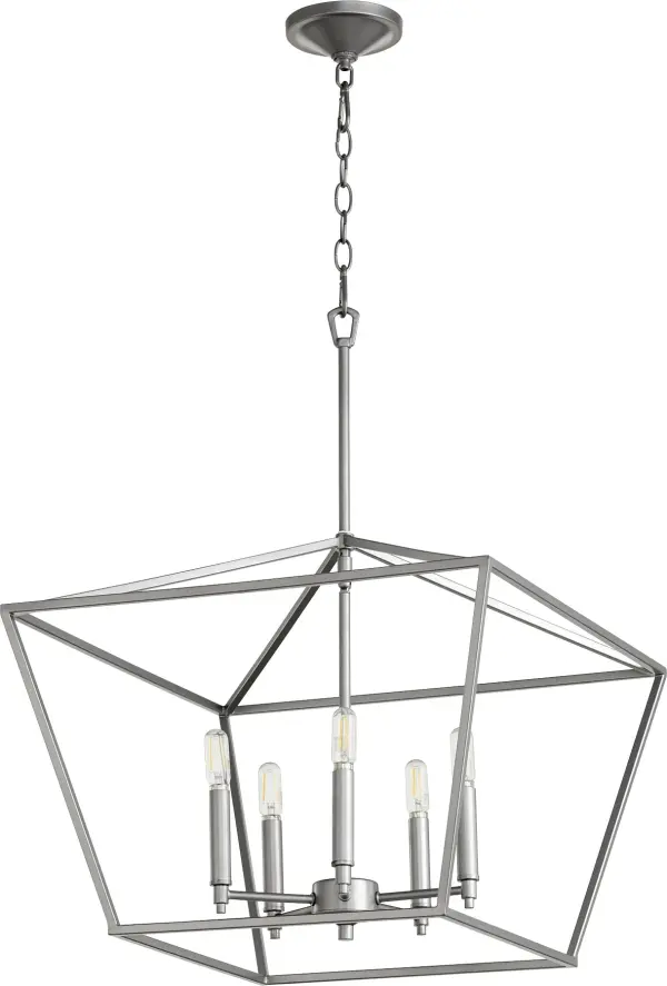 Gabriel 5-Light Classic Nickel Chandelier - Image 1