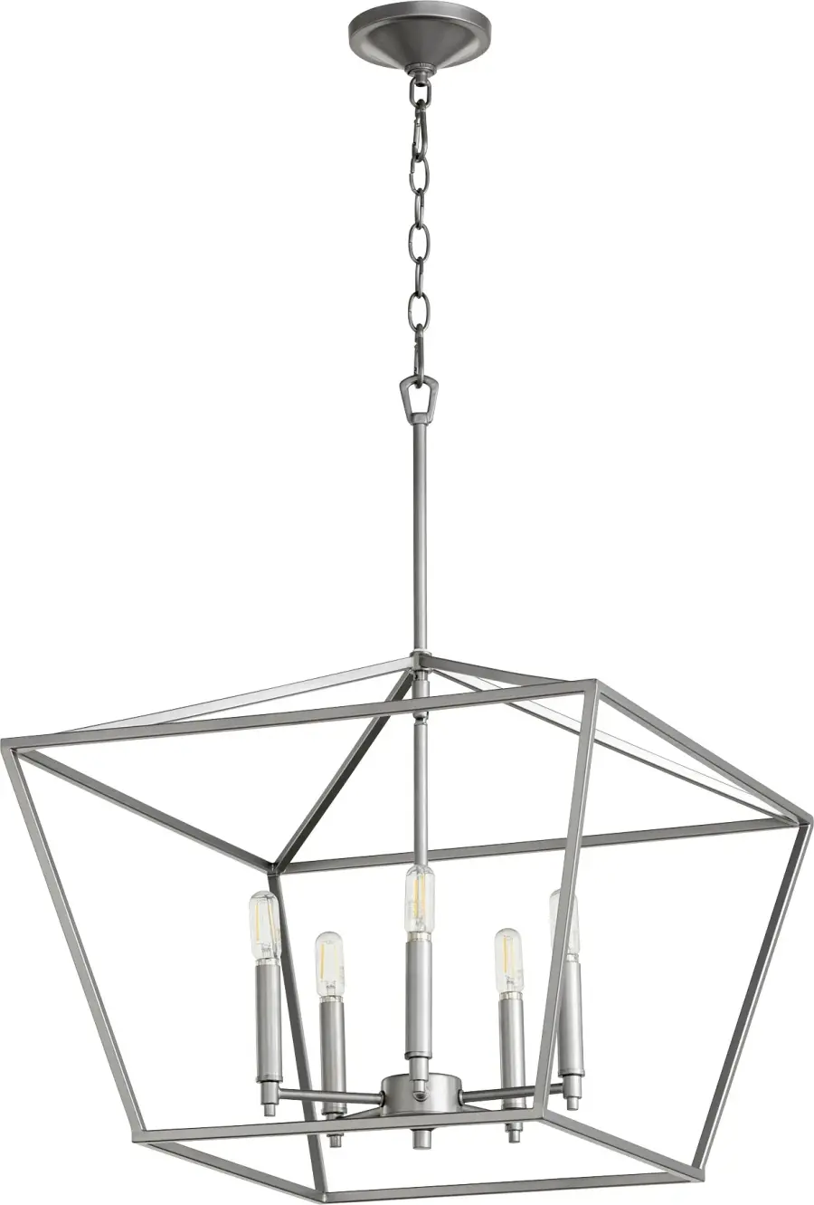 Gabriel 5-Light Classic Nickel Chandelier - Image 1
