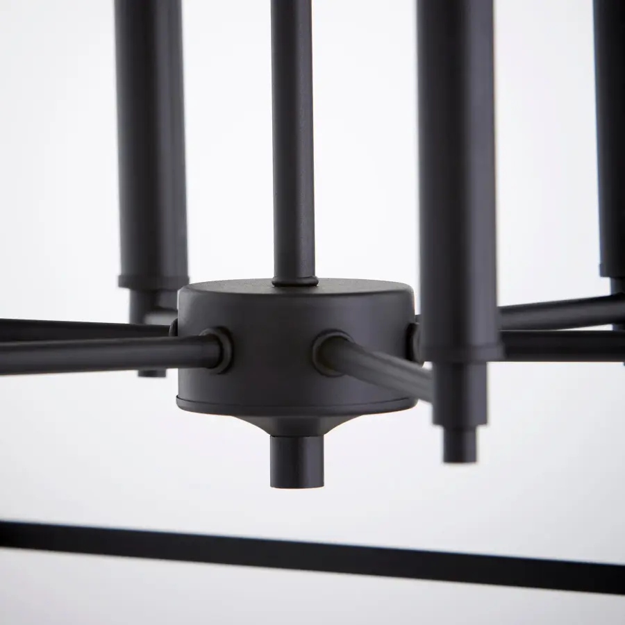 Gabriel 6-Light Traditional Chandelier in Noir - Image 2