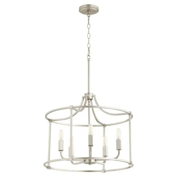 Olympus 5-Light Nook Chandelier in Satin Nickel - Image 1