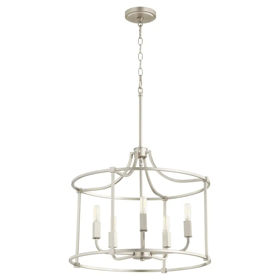 Olympus 5-Light Nook Chandelier in Satin Nickel - Image 1