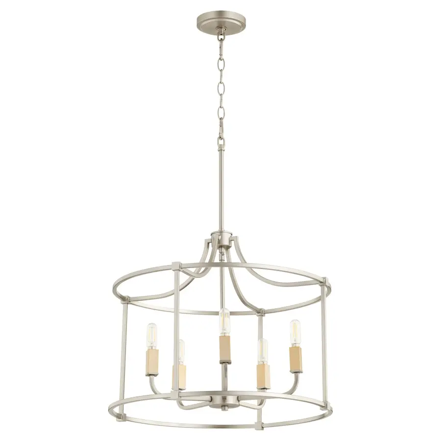 Olympus 5-Light Nook Chandelier in Satin Nickel - Image 2