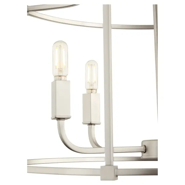 Olympus 5-Light Nook Chandelier in Satin Nickel - Image 3
