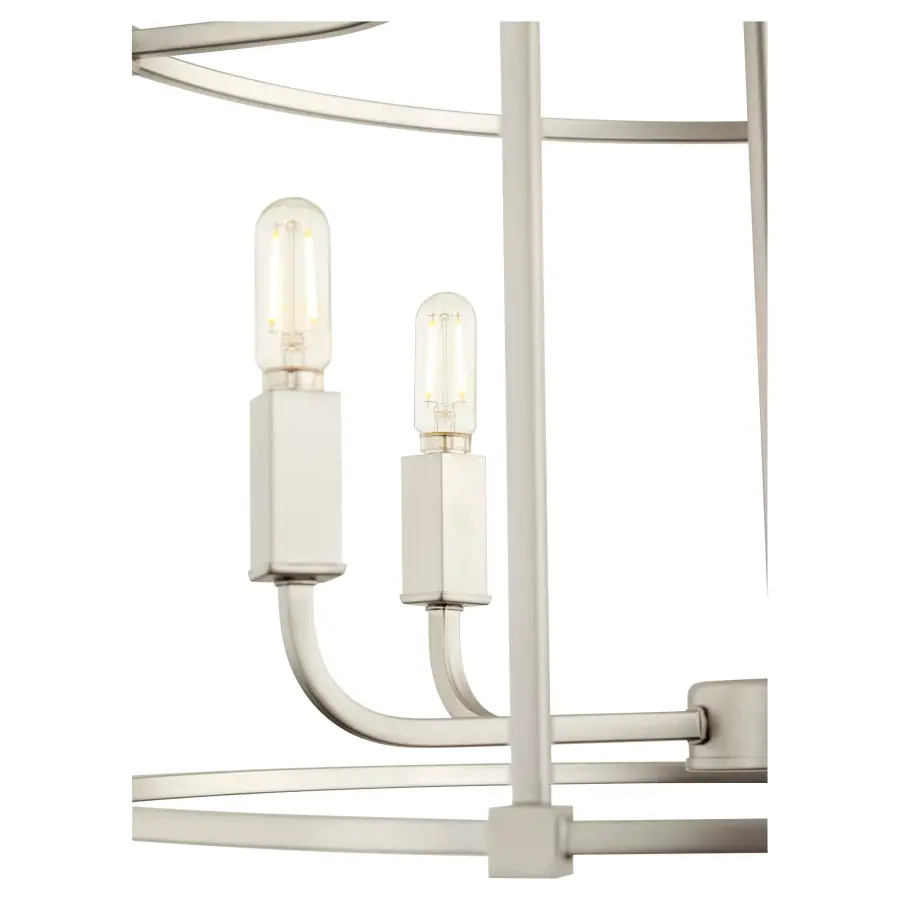 Olympus 5-Light Nook Chandelier in Satin Nickel - Image 3