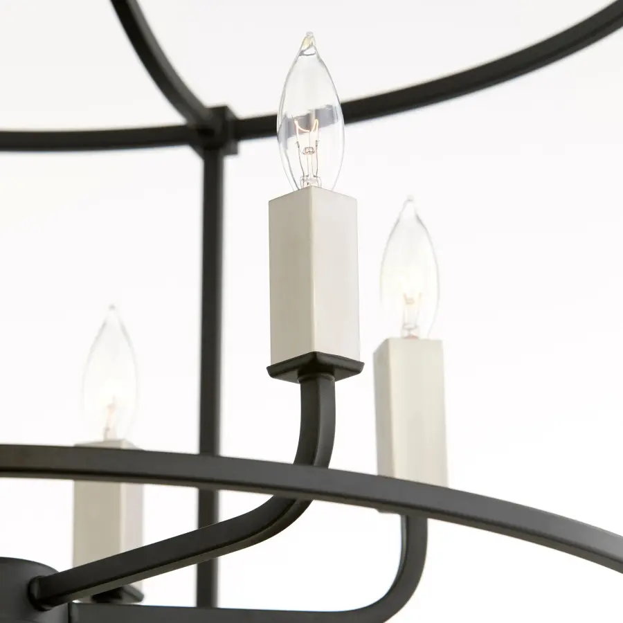 Olympus 6-Light Nook Pendant in Black - Image 2
