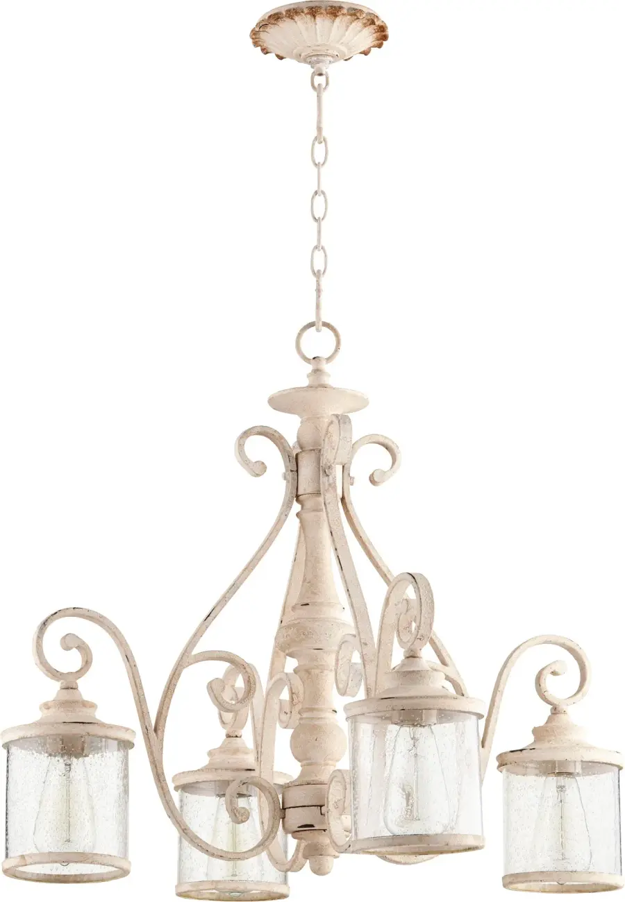 San Miguel 4-Light Persian White Chandelier - Image 1