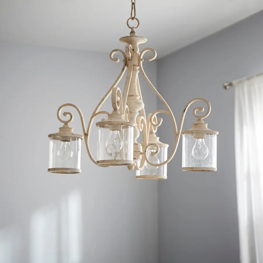 San Miguel 4-Light Persian White Chandelier - Image 2