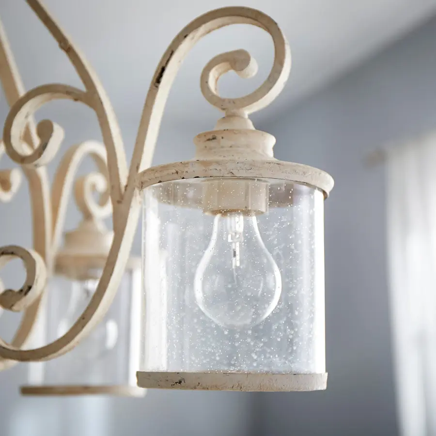 San Miguel 4-Light Persian White Chandelier - Image 3