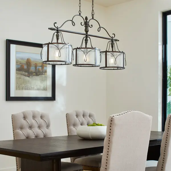 Baroque-Inspired Linear Pendant with Old World Charm - Image 7