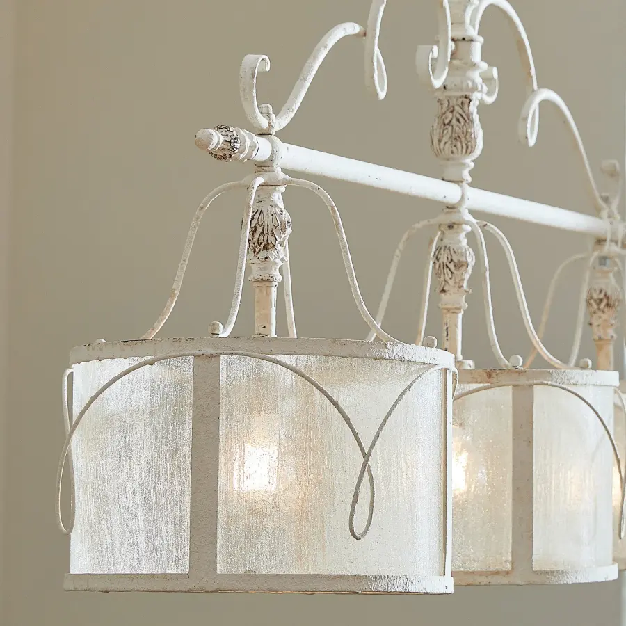 Elegant Italian-Inspired Linear Pendant with Baroque Charm - Image 3