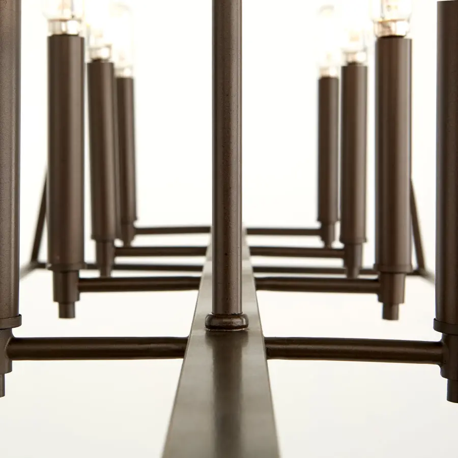 Gabriel 10-Light Linear Pendant in Oiled Bronze - Image 2