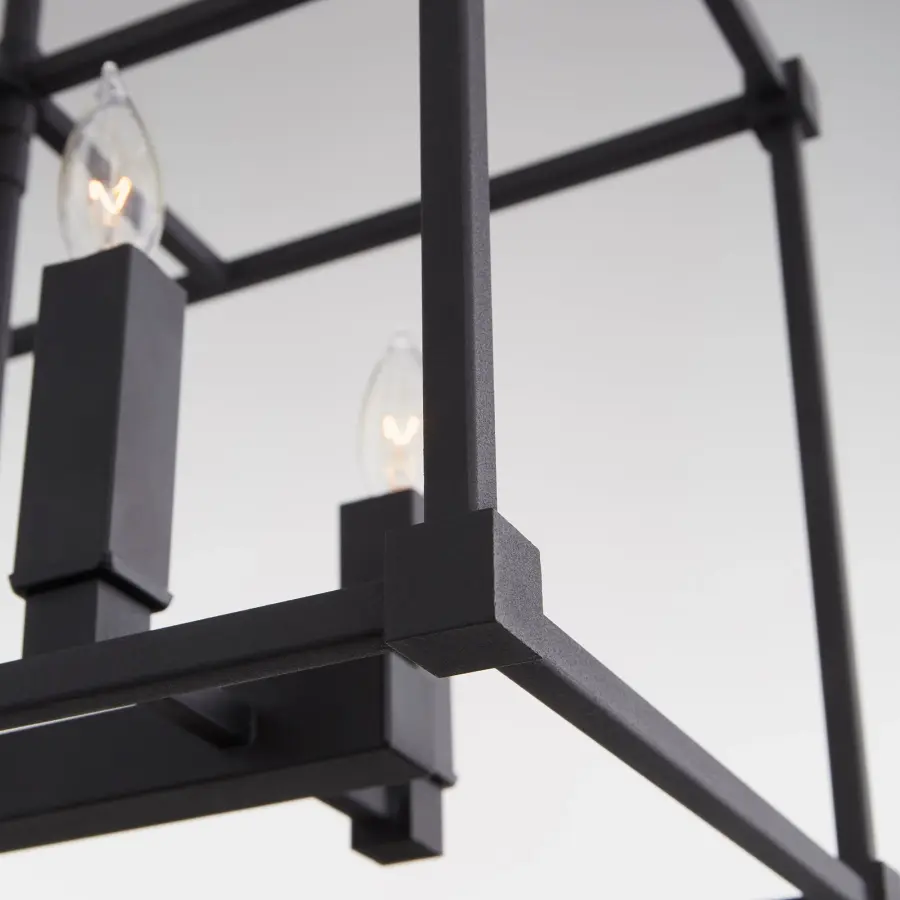 Olympus 6-Light Linear Pendant in Noir - Image 2