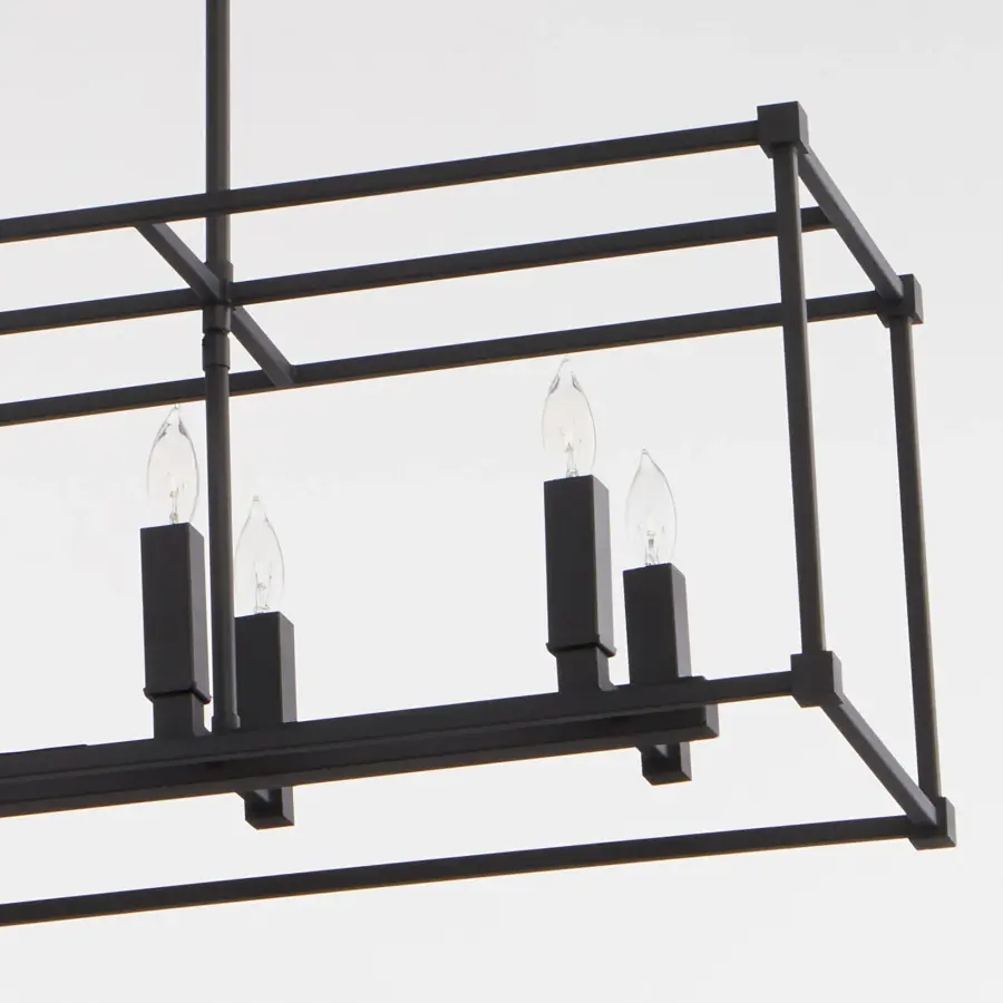 Olympus 8-Light Linear Pendant in Noir - Image 2