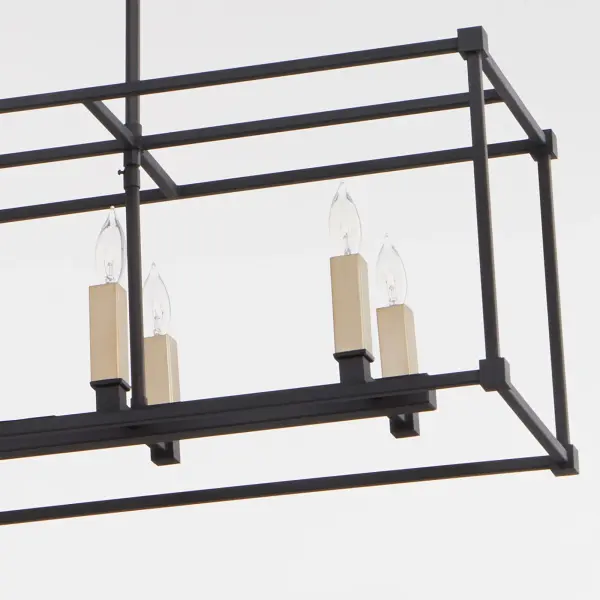 Olympus 8-Light Linear Pendant in Noir - Image 4